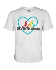 HELLO 7TH GRADE V-Neck T-Shirt tile