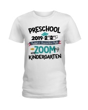 PRESCHOOL ZOOMING TIN TO KINDERGARTEN Ladies T-Shirt tile