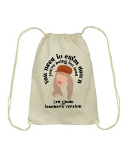 3RD GRADE TEACHER Drawstring Bag tile