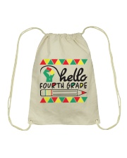 HELLO 4TH GRADE Drawstring Bag tile