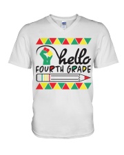 HELLO 4TH GRADE V-Neck T-Shirt tile