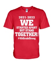 4TH GRADE V-Neck T-Shirt tile