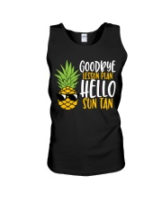 GOODBYE LESSON PLAN - HELLO SUN TAN Unisex Tank tile