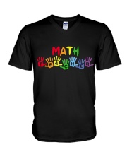 MATH TEACHER DESIGN V-Neck T-Shirt thumbnail