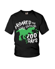 I Roared My Way Through 100 Days Youth T-Shirt front