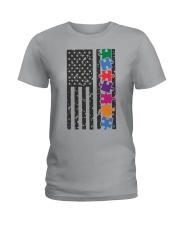 AUTISM FLAG Ladies T-Shirt thumbnail