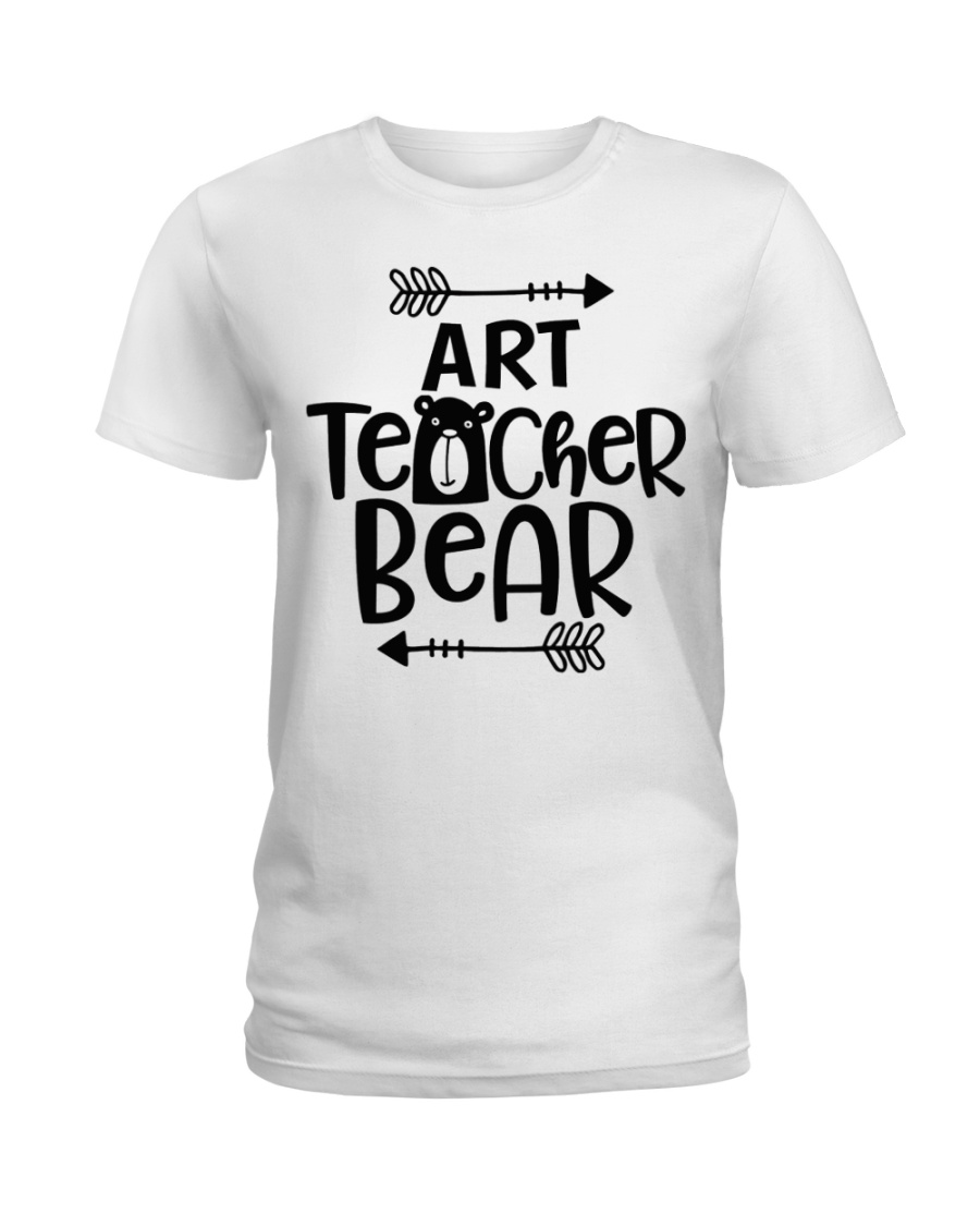 ART TEACHER BEAR Ladies T-Shirt