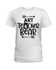 ART TEACHER BEAR Ladies T-Shirt front