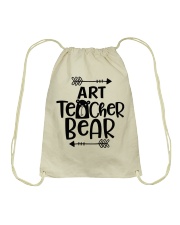 ART TEACHER BEAR Drawstring Bag thumbnail