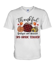 3RD GRADE TEACHER V-Neck T-Shirt tile