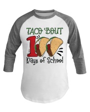 Taco About 100 Days Of School Baseball Tee tile