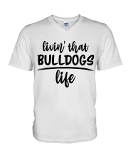 BULLDOGS V-Neck T-Shirt tile
