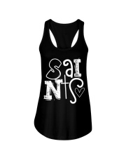 Saints Ladies Flowy Tank tile