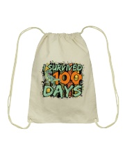 I Survived 100 Days Drawstring Bag tile