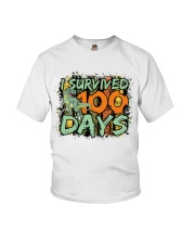 I Survived 100 Days Youth T-Shirt front