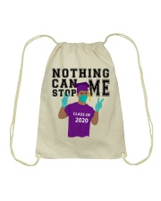PURPLE - NOTHING CAN STOP ME Drawstring Bag thumbnail