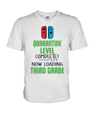 3RD GRADE LOADING V-Neck T-Shirt tile