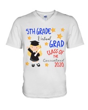 5TH GRADE GIRL V-Neck T-Shirt tile