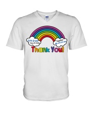 5TH GRADE THANK YOU V-Neck T-Shirt tile