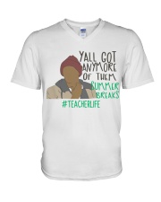 TEACHER LIFE V-Neck T-Shirt tile