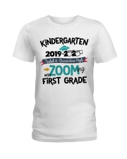 KINDERGARTEN ZOOMING INTO FIRST GRADE Ladies T-Shirt tile