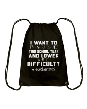 TEACHER LIFE Drawstring Bag tile