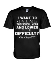 TEACHER LIFE V-Neck T-Shirt tile