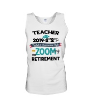 TEACHER ZOOMING INTO RETIREMENT Unisex Tank tile