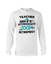 TEACHER ZOOMING INTO RETIREMENT Long Sleeve Tee tile