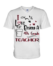 4TH GRADE TEACHER V-Neck T-Shirt thumbnail