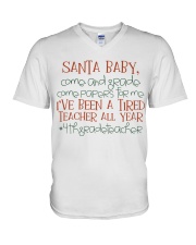 4th Grade V-Neck T-Shirt tile