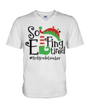 3rd Grade Teacher V-Neck T-Shirt tile