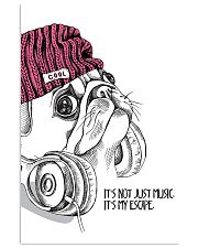 Hipster Pug 11x17 Poster front