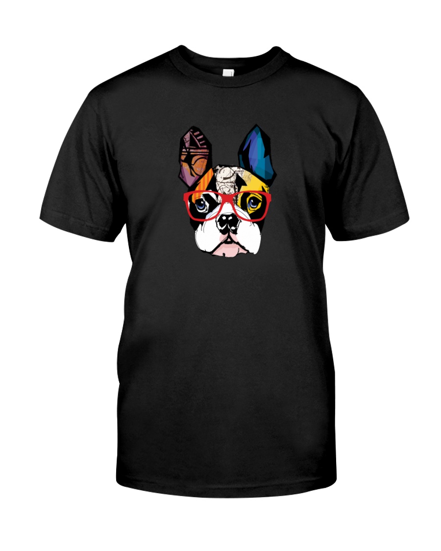 Modern Geometric Frenchie Classic T-Shirt