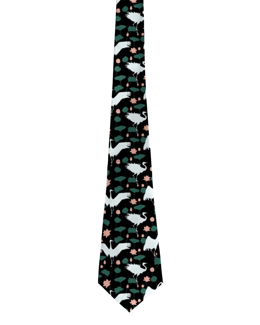 Japanese White Crane Tie