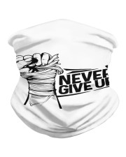 never give up Neck Gaiter front