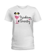 DRINKING BEAUTY Ladies T-Shirt thumbnail