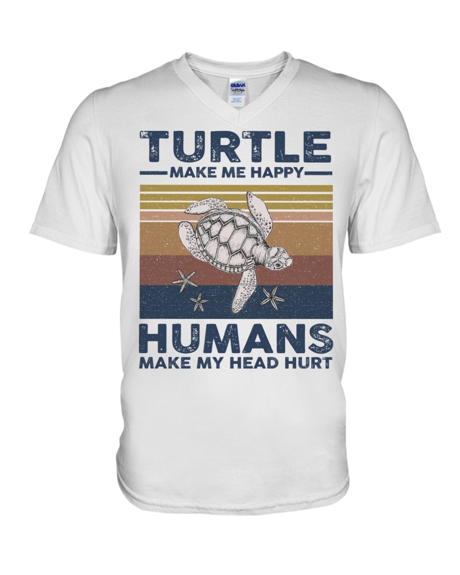 TURTLE GRUNGE STYLE TSHIRT V-Neck T-Shirt