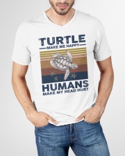 TURTLE GRUNGE STYLE TSHIRT V-Neck T-Shirt garment-vneck-tshirt-front-lifestyle-01