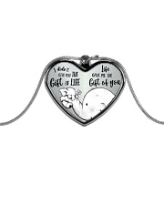 GIFT OF YOU Metallic Heart Necklace front