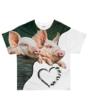 Heart Pig All-over T-Shirt front