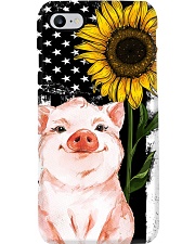 American Flag Sunflower Pig Phone Case i-phone-7-case