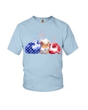 Guinea pig american flag t-shirt Youth T-Shirt tile