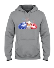 Guinea pig american flag t-shirt Hooded Sweatshirt tile