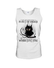 OWL MY NICE BUTTON QUOTES GREY STYLE Unisex Tank tile