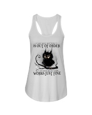 OWL MY NICE BUTTON QUOTES GREY STYLE Ladies Flowy Tank tile