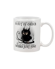 OWL MY NICE BUTTON QUOTES GREY STYLE Mug tile