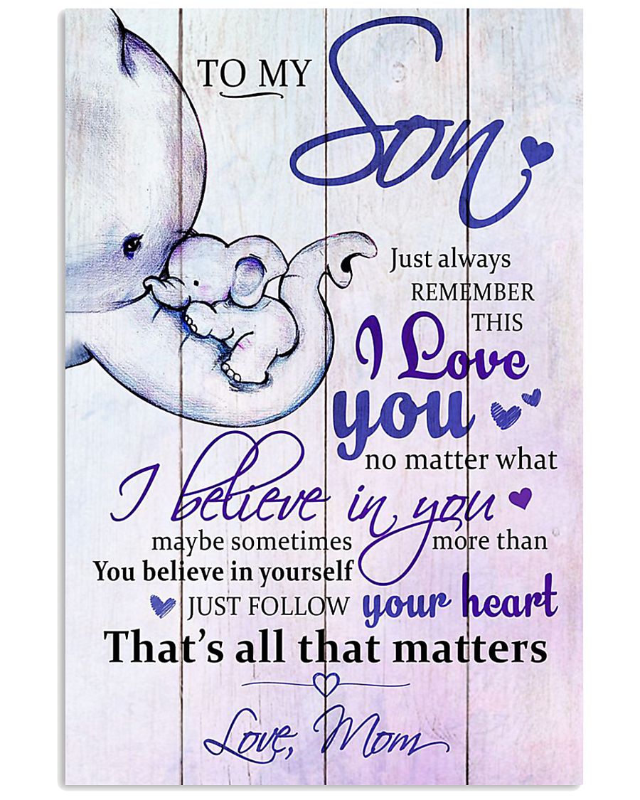TO MY SON 16x24 Poster