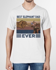 BEST ELEPHANT DAD V-Neck T-Shirt garment-vneck-tshirt-front-01