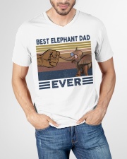 BEST ELEPHANT DAD V-Neck T-Shirt garment-vneck-tshirt-front-lifestyle-01